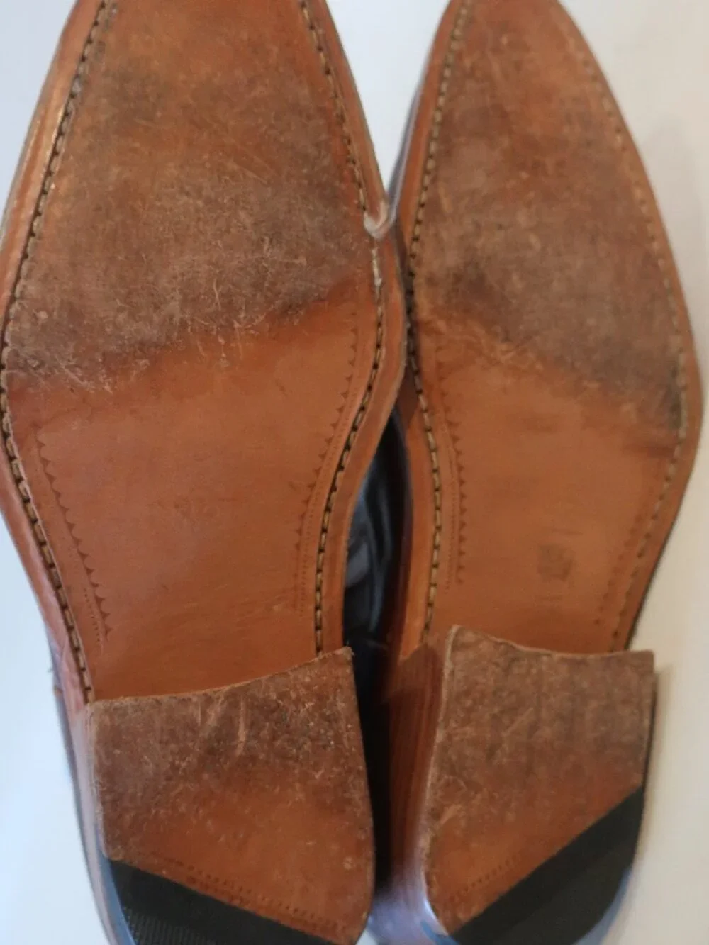 Mens Latino Royalty Reddish-Brown Leather Ankle Boots 42 EU/9 US